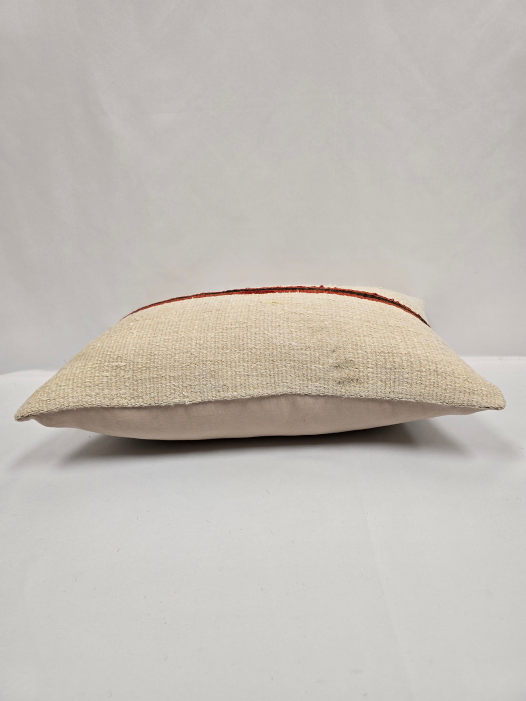 Turkish Hemp Pillow Cushion Natural Cream Black Red Pillow Cushion Cover 16" x 24" #9101