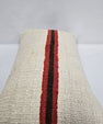 Turkish Hemp Pillow Cushion Natural Cream Black Red Pillow Cushion Cover 16" x 24" #9101