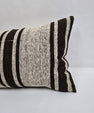 Turkish Hemp Pillow Cushion Natural Cream Black Pillow Cushion Cover 16" x 24" #9100