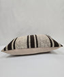 Turkish Hemp Pillow Cushion Natural Cream Black Pillow Cushion Cover 16" x 24" #9100