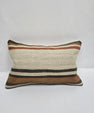 Turkish Hemp Pillow Cushion Natural Cream Brown Pillow Cushion Cover 16" x 24" #9099