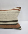 Turkish Hemp Pillow Cushion Natural Cream Brown Pillow Cushion Cover 16" x 24" #9099