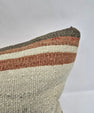 Turkish Hemp Pillow Cushion Natural Cream Brown Pillow Cushion Cover 16" x 24" #9099