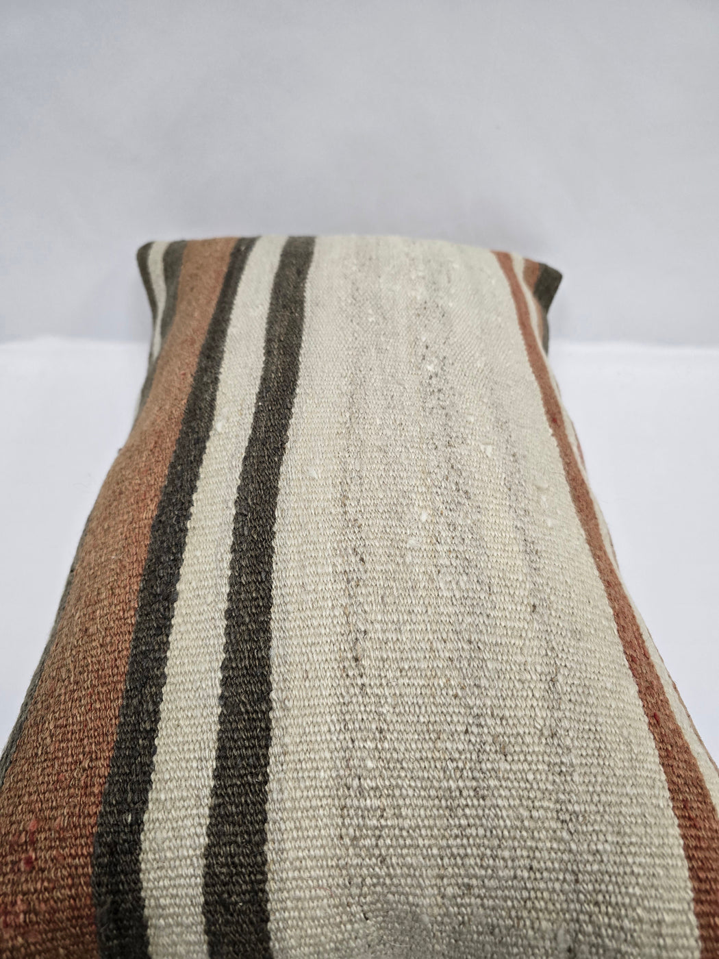Turkish Hemp Pillow Cushion Natural Cream Brown Pillow Cushion Cover 16" x 24" #9099