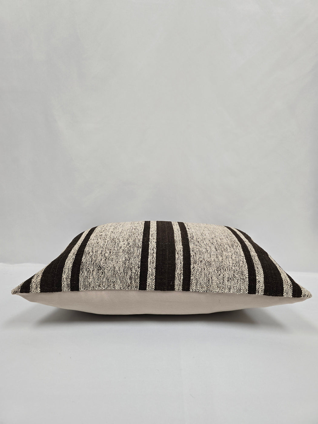 Turkish Hemp Pillow Cushion Natural Cream Black Pillow Cushion Cover 16" x 24" #9098