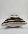 Turkish Hemp Pillow Cushion Natural Cream Black Pillow Cushion Cover 16" x 24" #9098