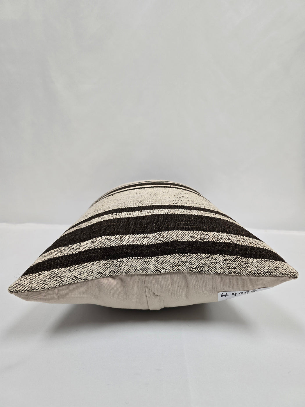 Turkish Hemp Pillow Cushion Natural Cream Black Pillow Cushion Cover 16" x 24" #9098