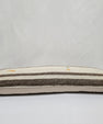 Turkish Lumbar Rug Pillow Cream Brown Cushion Cover Hemp Pillow 14" x 40" #9498