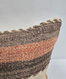 Turkish Hemp Pillow Cushion Natural Cream Brown Pillow Cushion Cover 16" x 24" #9097