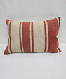 Turkish Hemp Pillow Cushion Natural Cream Brown Pillow Cushion Cover 16" x 24" #9095