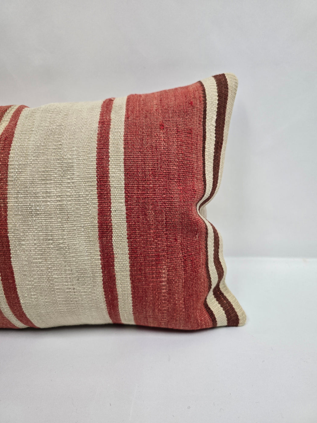 Turkish Hemp Pillow Cushion Natural Cream Brown Pillow Cushion Cover 16" x 24" #9095