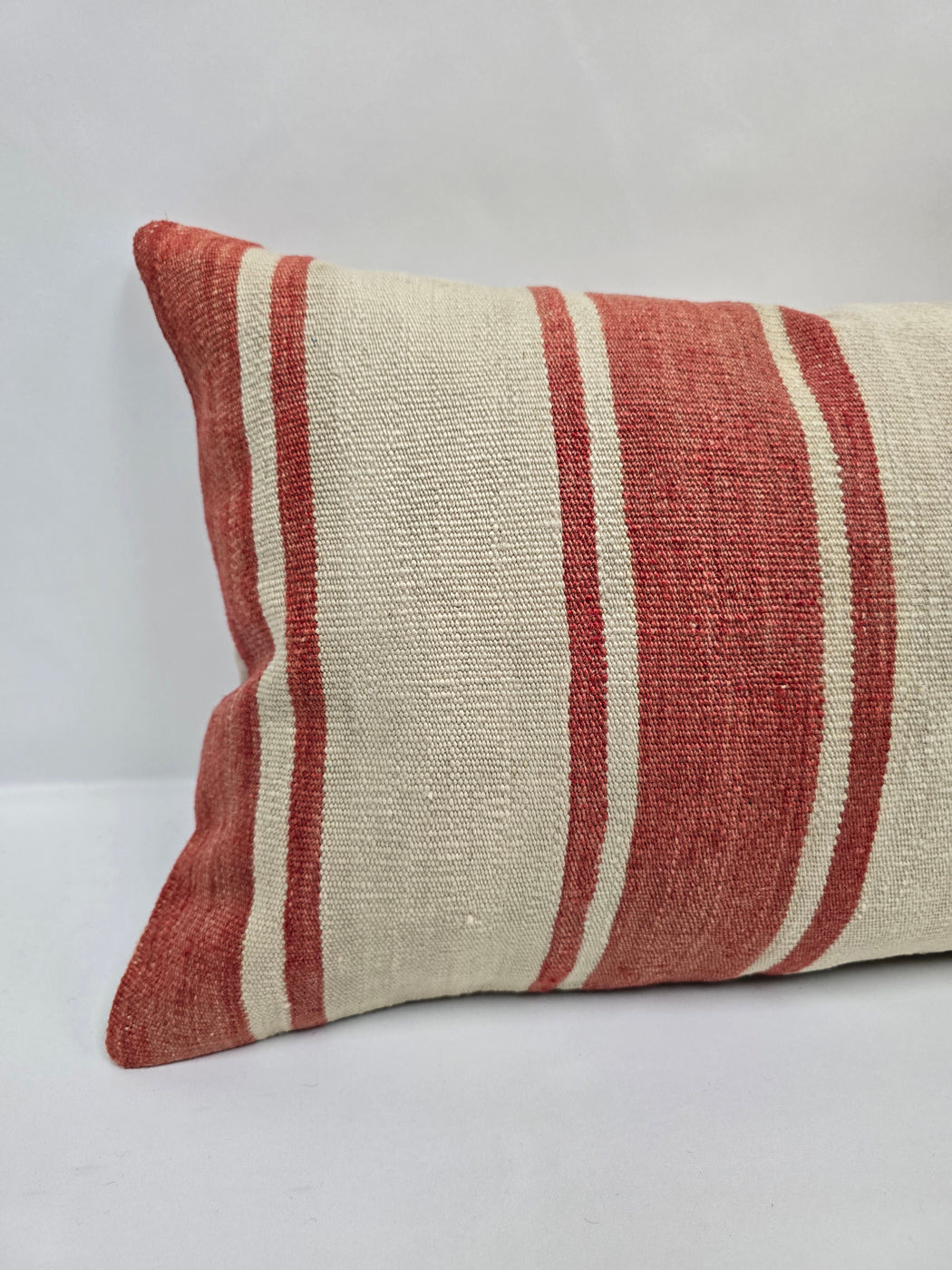 Turkish Hemp Pillow Cushion Natural Cream Brown Pillow Cushion Cover 16" x 24" #9095