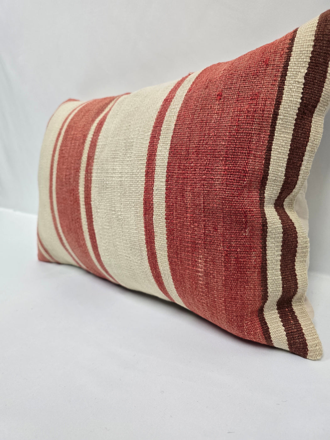 Turkish Hemp Pillow Cushion Natural Cream Brown Pillow Cushion Cover 16" x 24" #9095
