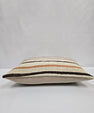 Turkish Hemp Pillow Cushion Natural Cream Brown Rose Pillow Cushion Cover 16" x 24" #9094