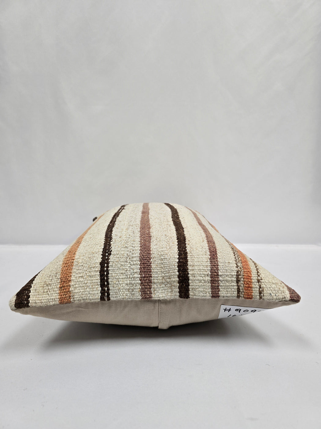 Turkish Hemp Pillow Cushion Natural Cream Brown Rose Pillow Cushion Cover 16" x 24" #9094