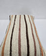 Turkish Hemp Pillow Cushion Natural Cream Brown Rose Pillow Cushion Cover 16" x 24" #9094