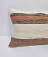 Turkish Hemp Pillow Cushion Natural Cream Brown Pillow Cushion Cover 16" x 24" #9093