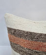 Turkish Hemp Pillow Cushion Natural Cream Brown Pillow Cushion Cover 16" x 24" #9093
