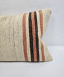 Turkish Hemp Pillow Cushion Natural Cream Brown Pillow Cushion Cover 16" x 24" #9083
