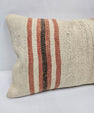 Turkish Hemp Pillow Cushion Natural Cream Brown Pillow Cushion Cover 16" x 24" #9083