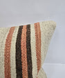 Turkish Hemp Pillow Cushion Natural Cream Brown Pillow Cushion Cover 16" x 24" #9083