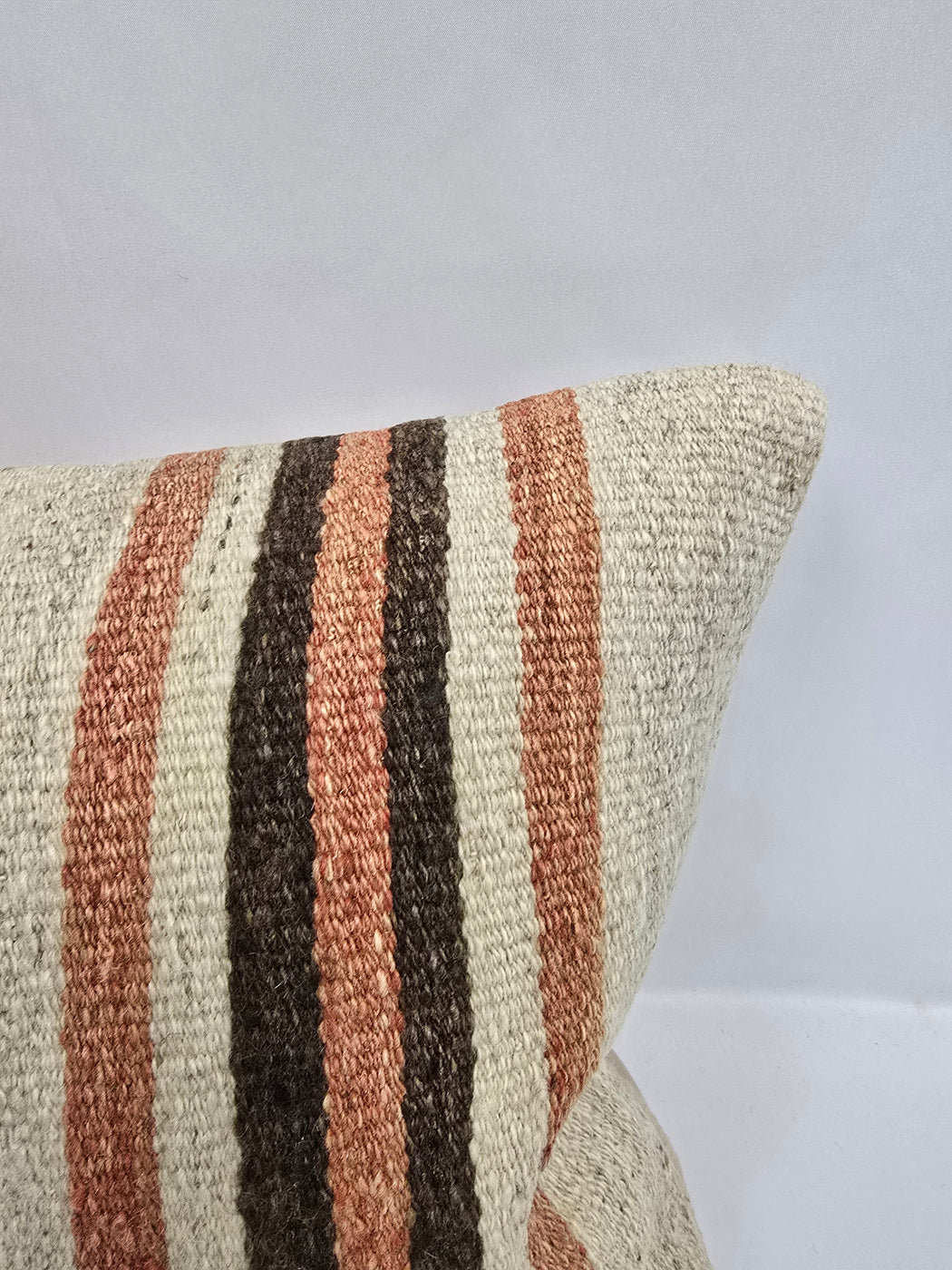 Turkish Hemp Pillow Cushion Natural Cream Brown Pillow Cushion Cover 16" x 24" #9083