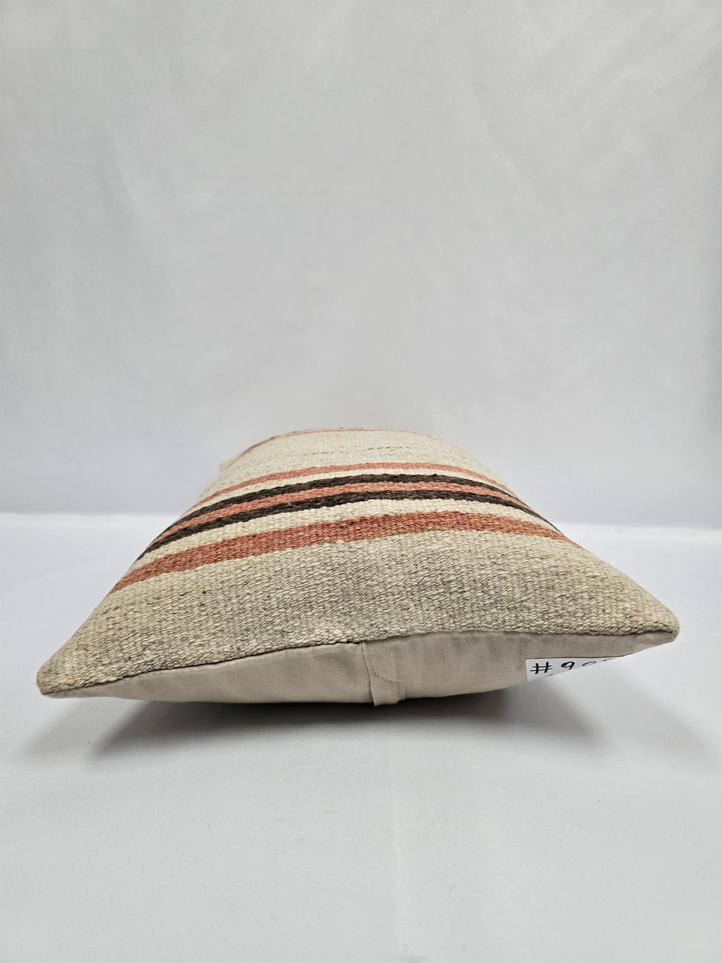 Turkish Hemp Pillow Cushion Natural Cream Brown Pillow Cushion Cover 16" x 24" #9083