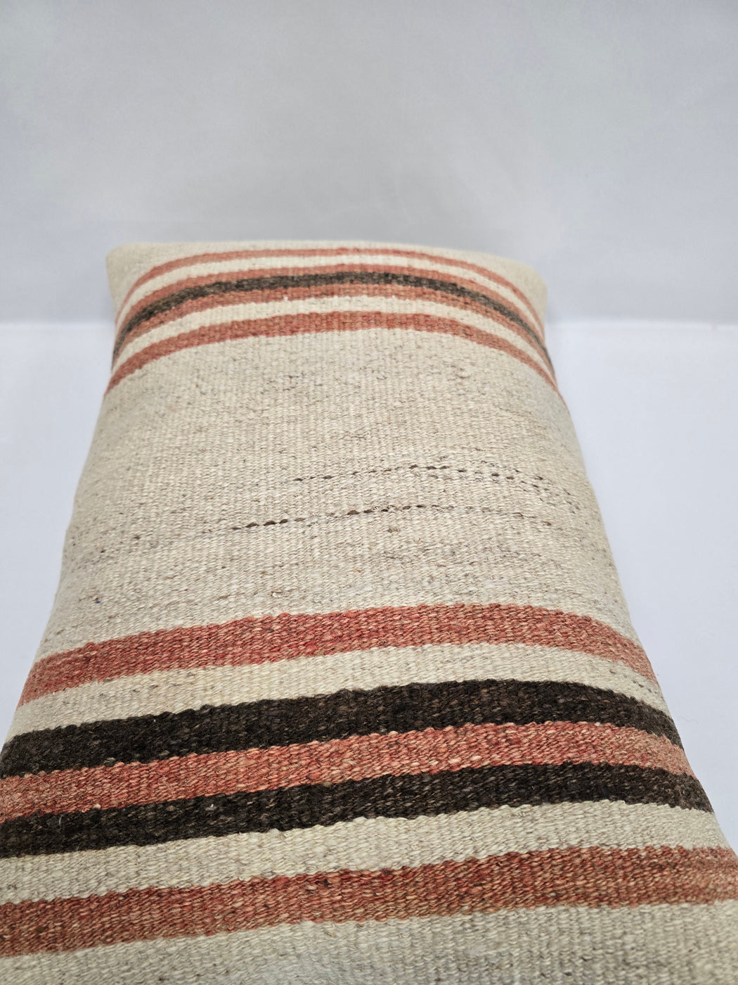 Turkish Hemp Pillow Cushion Natural Cream Brown Pillow Cushion Cover 16" x 24" #9083