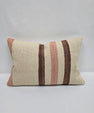 Turkish Hemp Pillow Cushion Natural Cream Brown Pillow Cushion Cover 16" x 24" #9082