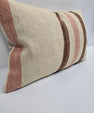 Turkish Hemp Pillow Cushion Natural Cream Brown Pillow Cushion Cover 16" x 24" #9082