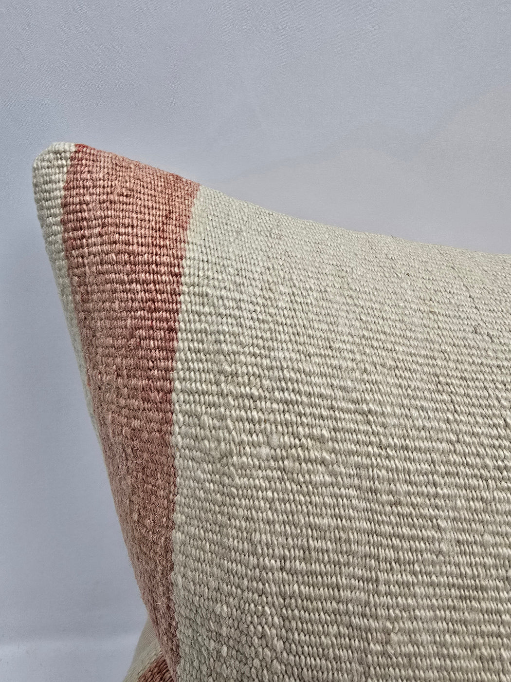 Turkish Hemp Pillow Cushion Natural Cream Brown Pillow Cushion Cover 16" x 24" #9082