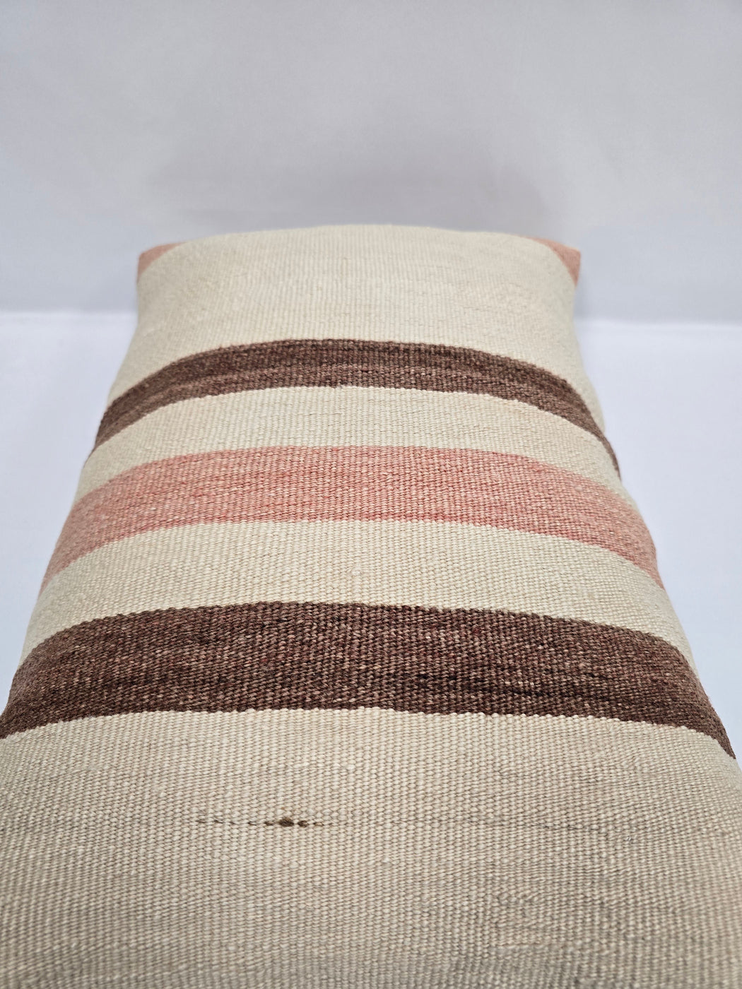 Turkish Hemp Pillow Cushion Natural Cream Brown Pillow Cushion Cover 16" x 24" #9082