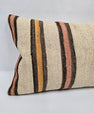 Turkish Hemp Pillow Cushion Natural Cream Brown Pink Pillow Cushion Cover 16" x 24" #9081