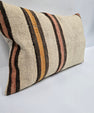 Turkish Hemp Pillow Cushion Natural Cream Brown Pink Pillow Cushion Cover 16" x 24" #9081