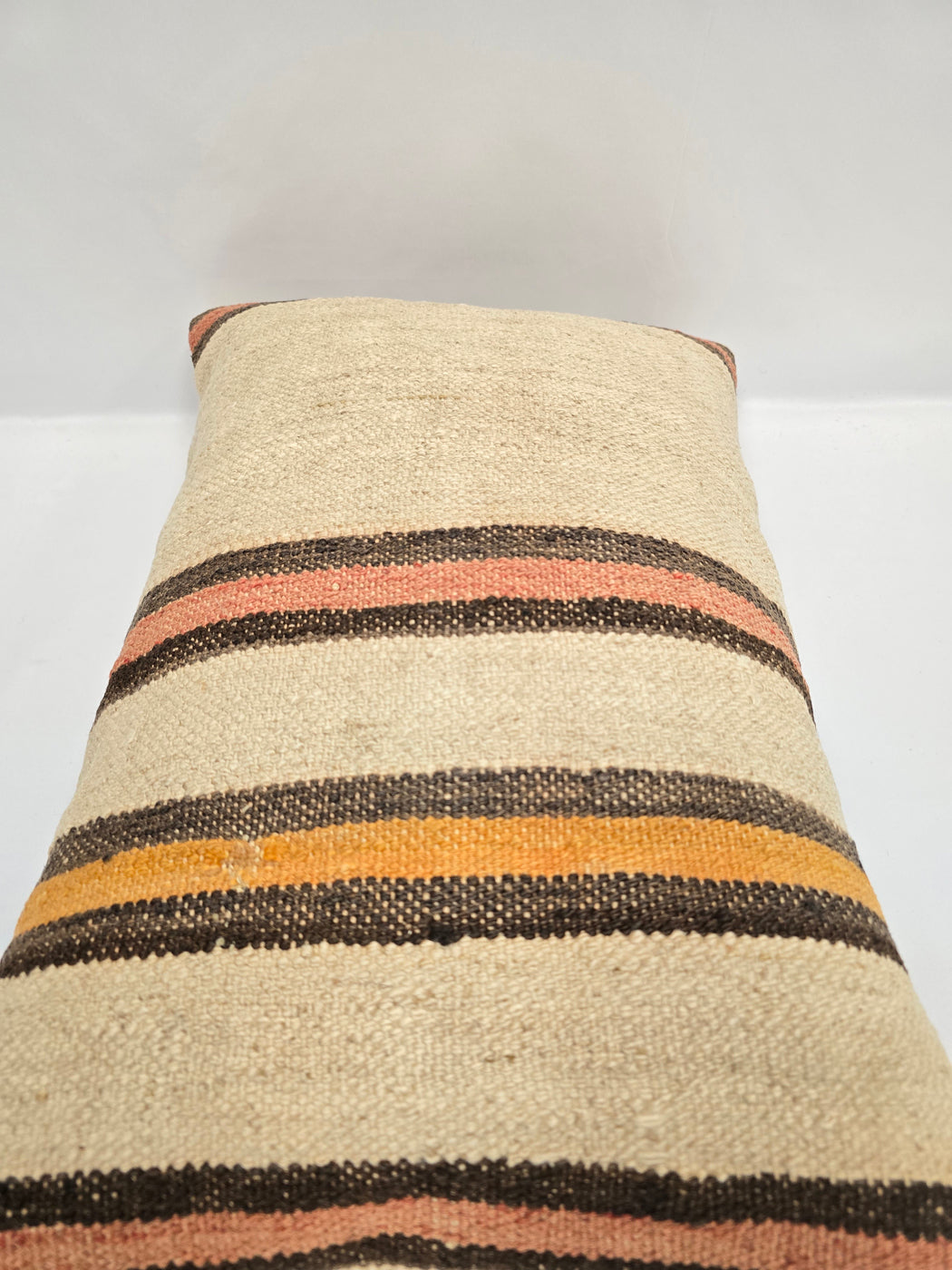 Turkish Hemp Pillow Cushion Natural Cream Brown Pink Pillow Cushion Cover 16" x 24" #9081