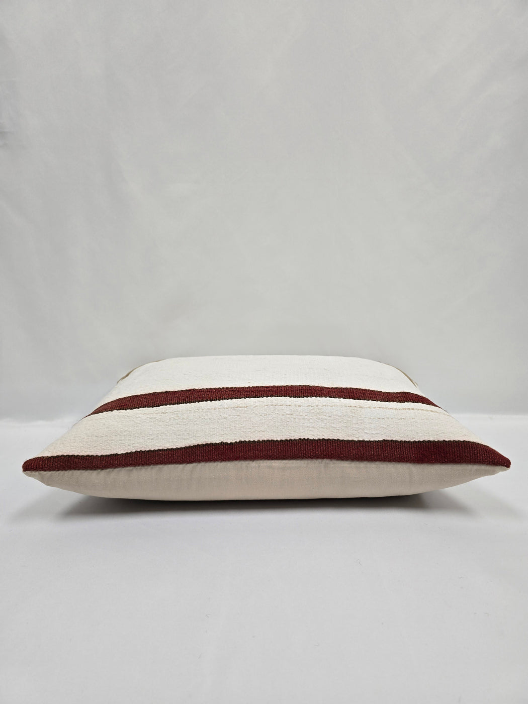Turkish Hemp Pillow Cushion Natural Cream Red Green Pillow Cushion Cover 16" x 24" #9080