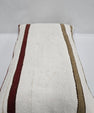 Turkish Hemp Pillow Cushion Natural Cream Red Green Pillow Cushion Cover 16" x 24" #9080