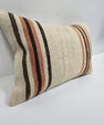 Turkish Hemp Pillow Cushion Natural Cream Brown Pink Pillow Cushion Cover 16" x 24" #9079