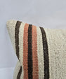 Turkish Hemp Pillow Cushion Natural Cream Brown Pink Pillow Cushion Cover 16" x 24" #9079