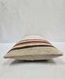 Turkish Hemp Pillow Cushion Natural Cream Brown Pink Pillow Cushion Cover 16" x 24" #9079