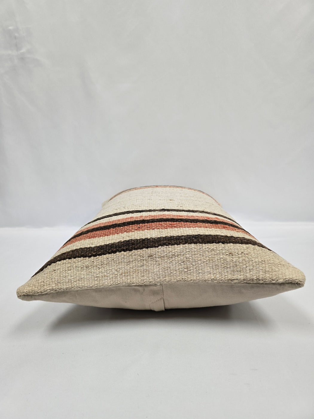 Turkish Hemp Pillow Cushion Natural Cream Brown Pink Pillow Cushion Cover 16" x 24" #9079