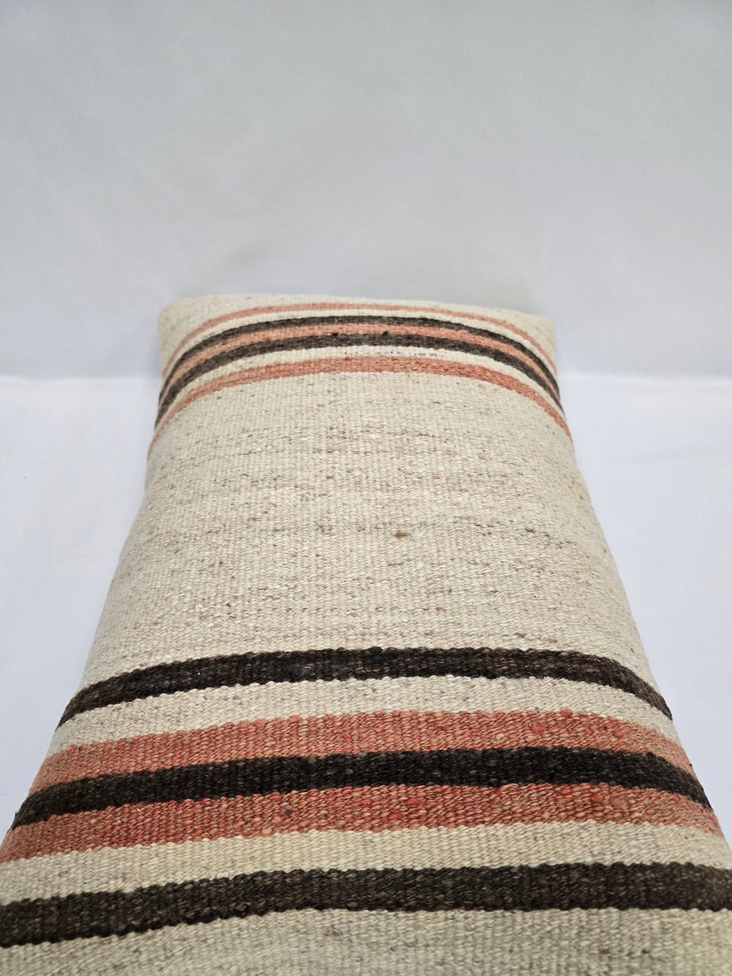 Turkish Hemp Pillow Cushion Natural Cream Brown Pink Pillow Cushion Cover 16" x 24" #9079