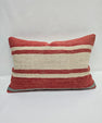 Turkish Hemp Pillow Cushion Natural Cream Brown Pillow Cushion Cover 16" x 24" #9075