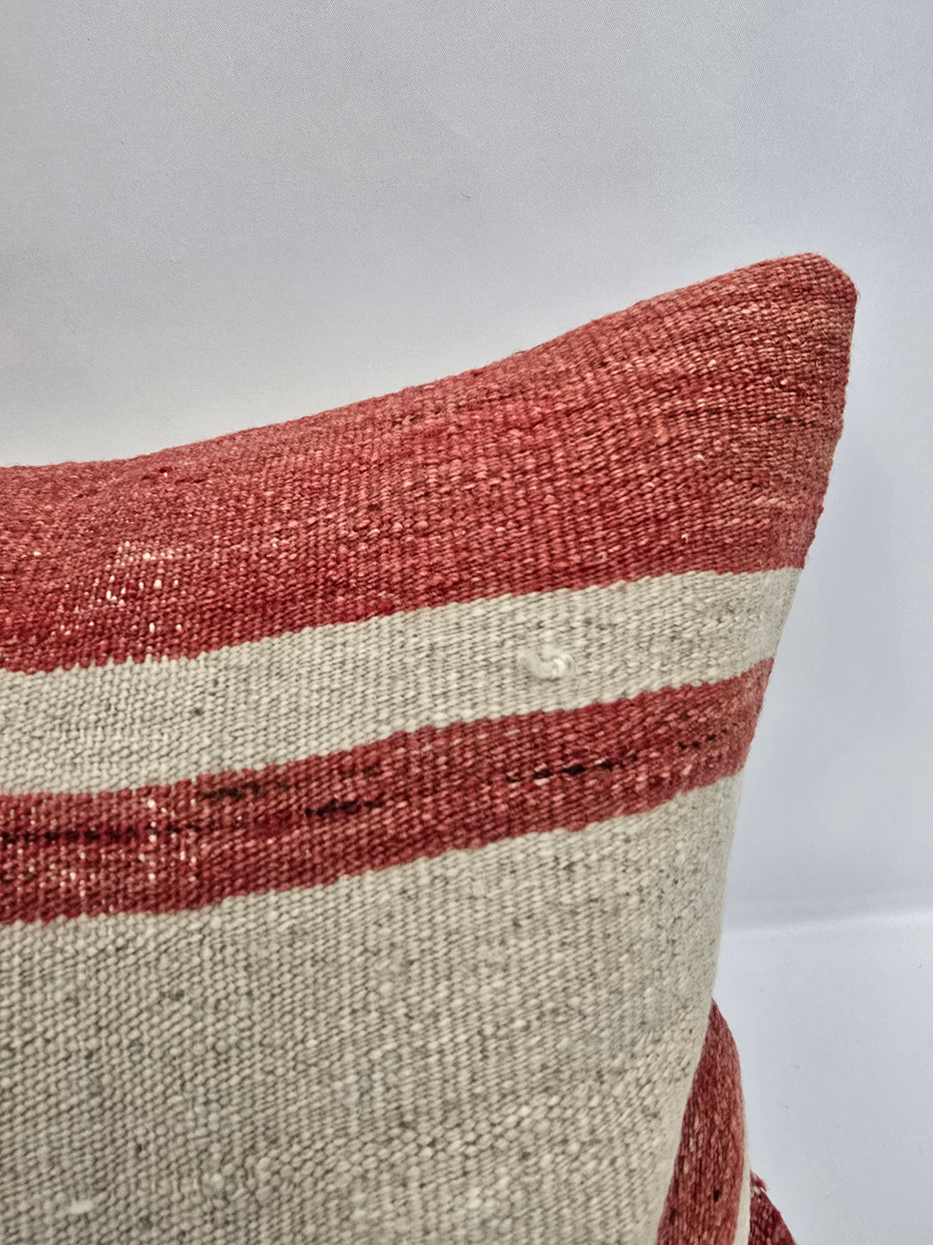 Turkish Hemp Pillow Cushion Natural Cream Brown Pillow Cushion Cover 16" x 24" #9075