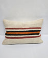 Turkish Hemp Pillow Cushion Natural Cream Brown Black Pillow Cushion Cover 16" x 24" #9074