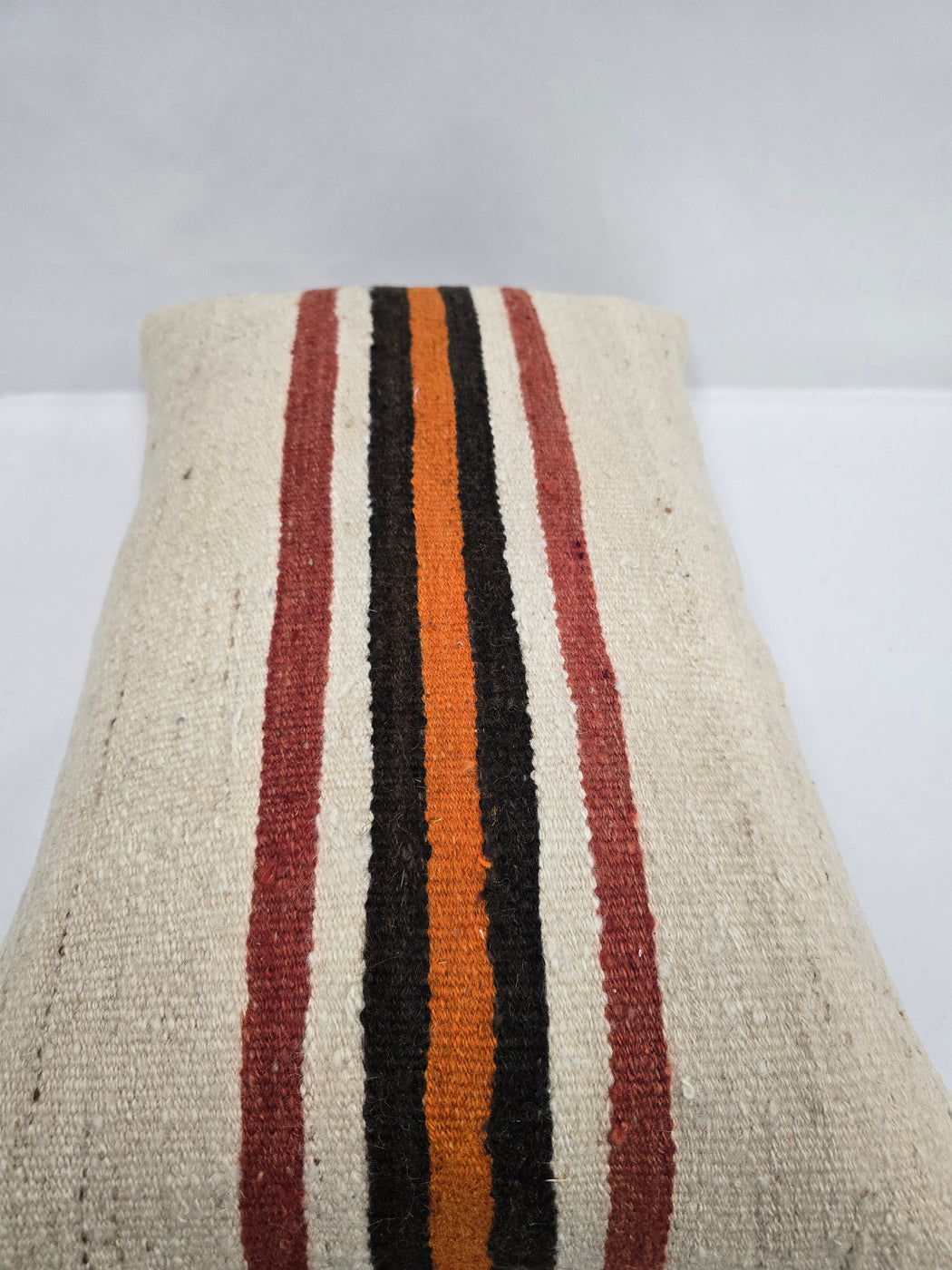 Turkish Hemp Pillow Cushion Natural Cream Brown Black Pillow Cushion Cover 16" x 24" #9074