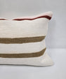 Turkish Hemp Pillow Cushion Natural Cream Green Pillow Cushion Cover 16" x 24" #9073