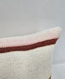 Turkish Hemp Pillow Cushion Natural Cream Green Pillow Cushion Cover 16" x 24" #9073