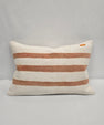 Turkish Hemp Pillow Cushion Natural Cream Rust Orange Pillow Cushion Cover 16" x 24" #9072
