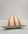 Turkish Hemp Pillow Cushion Natural Cream Rust Orange Pillow Cushion Cover 16" x 24" #9072